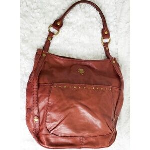Lucky brand Leather hobo shoulder brown bag